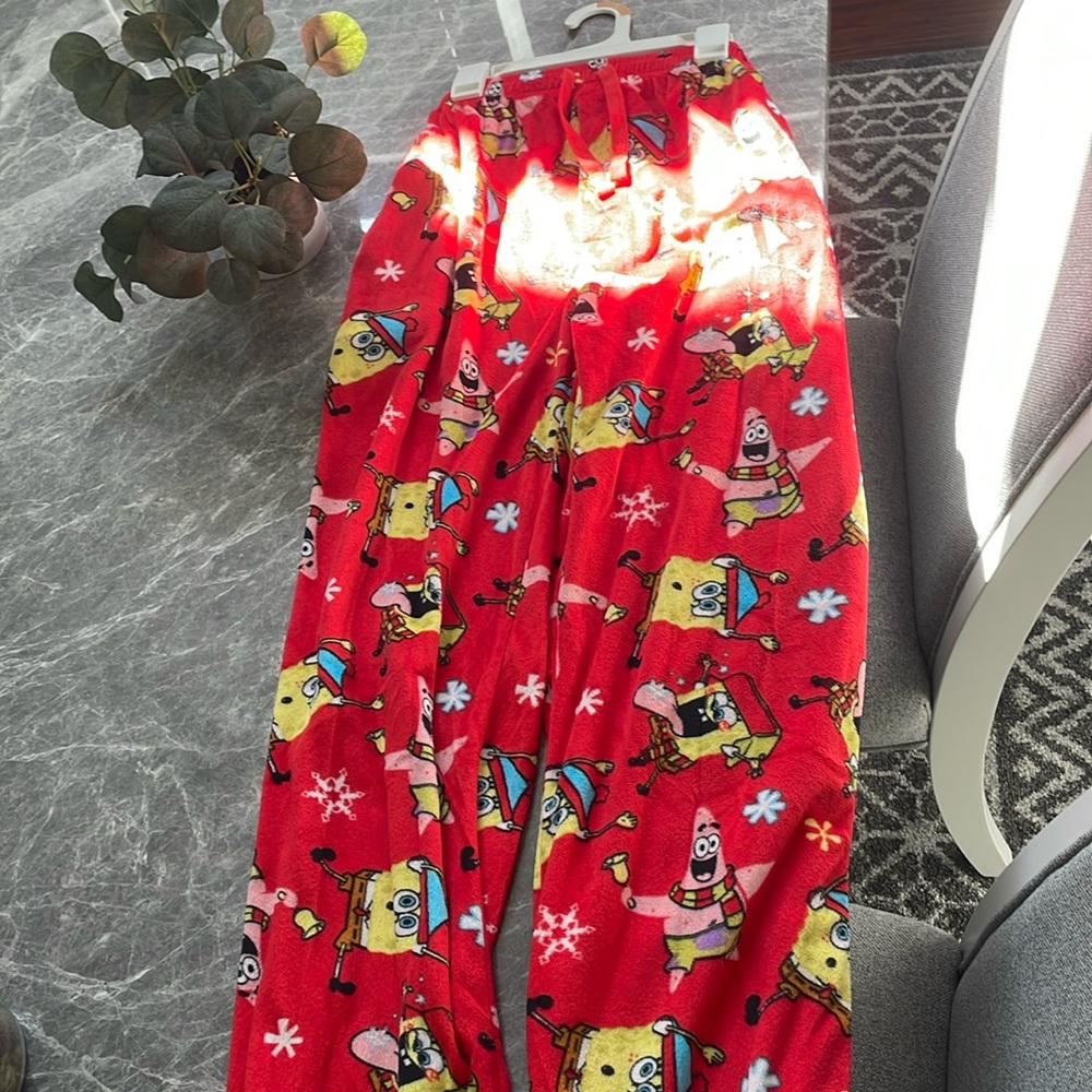 Large pajama SpongeBob pants